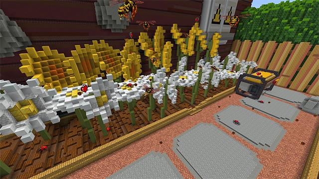 Screenshot of the Minecraft Bedrock Marketplace product Giant Backyard created by Team Visionary.