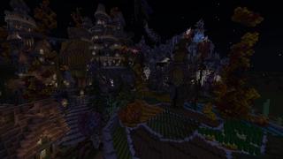 Screenshot of the Minecraft Bedrock Marketplace product Halloween Town created by Team Visionary.