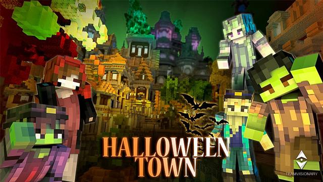 Thumbnail of the Minecraft Bedrock Marketplace product Halloween Town created by Team Visionary.