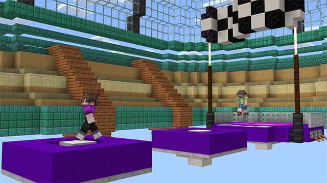 Screenshot of the Minecraft Bedrock Marketplace product Hamster Parkour created by Team Visionary.