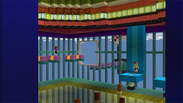 Screenshot of the Minecraft Bedrock Marketplace product Hamster Parkour created by Team Visionary.