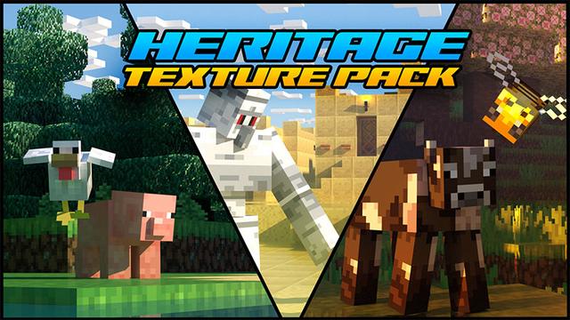 Thumbnail of the Minecraft Bedrock Marketplace product Heritage Texture Pack created by Team Visionary.