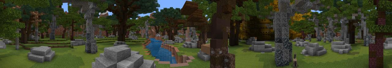 Panorama of the Minecraft Bedrock Marketplace product Hive City Defence created by Team Visionary.