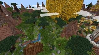 Screenshot of the Minecraft Bedrock Marketplace product Hive City Defence created by Team Visionary.