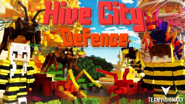 Thumbnail of the Minecraft Bedrock Marketplace product Hive City Defence created by Team Visionary.