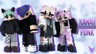 Thumbnail of the Minecraft Bedrock Marketplace product Kawaii Punk created by Team Visionary.