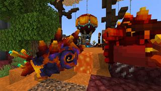 Screenshot of the Minecraft Bedrock Marketplace product Lava Block Survival created by Team Visionary.