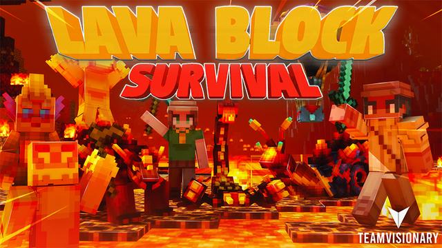 Thumbnail of the Minecraft Bedrock Marketplace product Lava Block Survival created by Team Visionary.