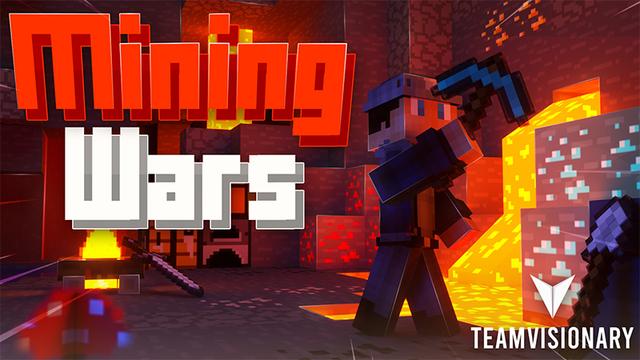 Thumbnail of the Minecraft Bedrock Marketplace product Mining Wars created by Team Visionary.