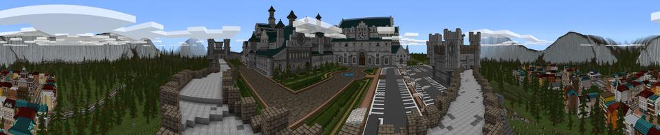 Panorama of the Minecraft Bedrock Marketplace product Monster School created by Team Visionary.