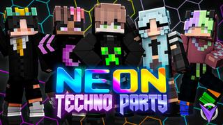 Thumbnail of the Minecraft Bedrock Marketplace product Neon Techno Party created by Team Visionary.