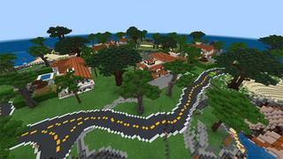 Screenshot of the Minecraft Bedrock Marketplace product Otter Cove created by Team Visionary.