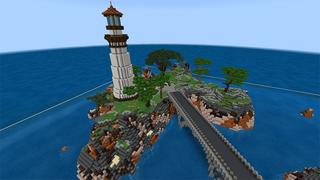 Screenshot of the Minecraft Bedrock Marketplace product Otter Cove created by Team Visionary.