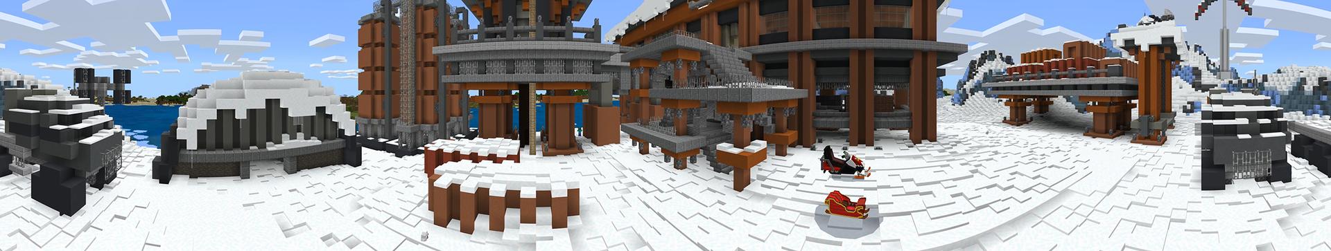 Panorama of the Minecraft Bedrock Marketplace product Polar Station Survival created by Team Visionary.