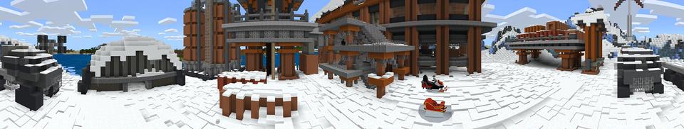 Panorama of the Minecraft Bedrock Marketplace product Polar Station Survival created by Team Visionary.