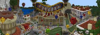 Panorama of the Minecraft Bedrock Marketplace product Rock City created by Team Visionary.