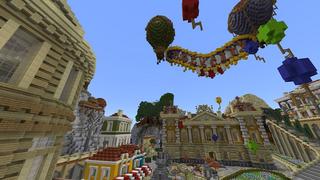 Screenshot of the Minecraft Bedrock Marketplace product Rock City created by Team Visionary.