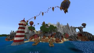 Screenshot of the Minecraft Bedrock Marketplace product Rock City created by Team Visionary.