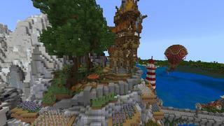 Screenshot of the Minecraft Bedrock Marketplace product Rock City created by Team Visionary.