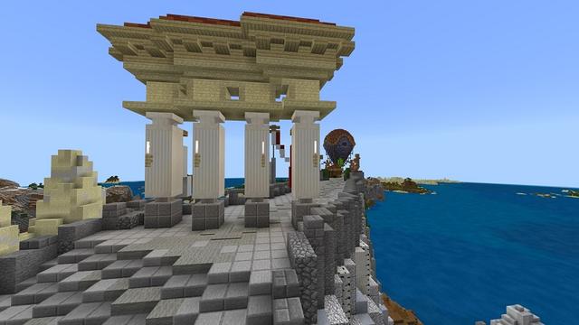 Screenshot of the Minecraft Bedrock Marketplace product Rock City created by Team Visionary.