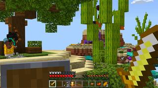 Screenshot of the Minecraft Bedrock Marketplace product Sky Monsters Shark created by Team Visionary.