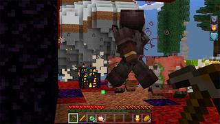 Screenshot of the Minecraft Bedrock Marketplace product Sky Monsters Wolf created by Team Visionary.