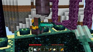 Screenshot of the Minecraft Bedrock Marketplace product Sky Monsters Wolf created by Team Visionary.