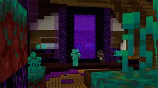 Screenshot of the Minecraft Bedrock Marketplace product Skyblock Lost House created by Team Visionary.