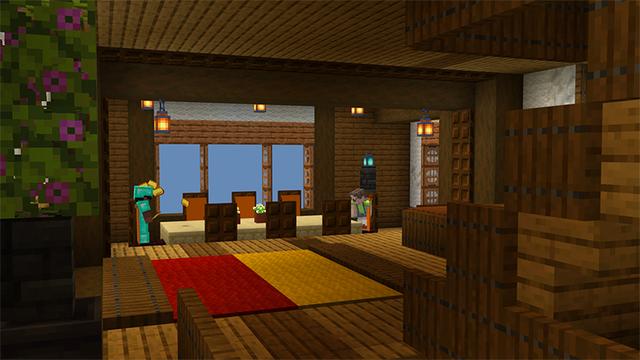 Screenshot of the Minecraft Bedrock Marketplace product Skyblock Lost House created by Team Visionary.