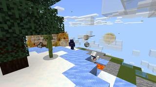 Screenshot of the Minecraft Bedrock Marketplace product Solar System Skyblock created by Team Visionary.