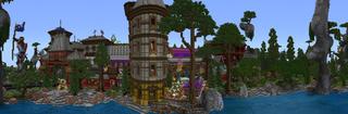 Panorama of the Minecraft Bedrock Marketplace product Sublime City created by Team Visionary.