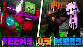 Thumbnail of the Minecraft Bedrock Marketplace product Teens VS Mobs created by Team Visionary.