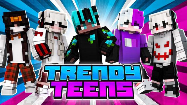 Thumbnail of the Minecraft Bedrock Marketplace product Trendy Teens created by Team Visionary.