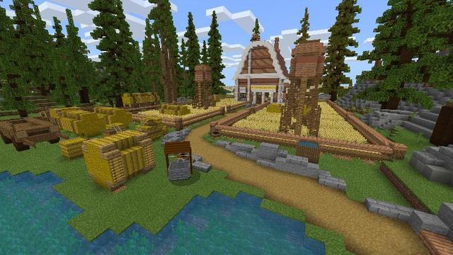 Screenshot of the Minecraft Bedrock Marketplace product Wacky West Mashup created by Team Visionary.