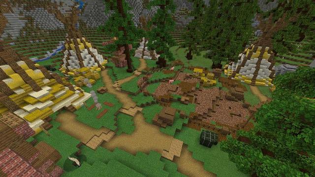 Screenshot of the Minecraft Bedrock Marketplace product Wacky West Mashup created by Team Visionary.