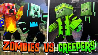 Thumbnail of the Minecraft Bedrock Marketplace product Zombies VS Creepers created by Team Visionary.