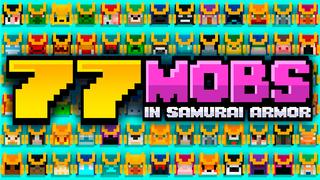 Thumbnail of the Minecraft Bedrock Marketplace product 77 MOBS IN SAMURAI ARMOR created by Team VoidFeather.