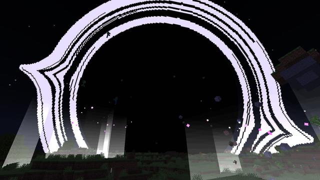 Screenshot of the Minecraft Bedrock Marketplace product Black Hole created by Team VoidFeather.