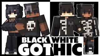 Thumbnail of the Minecraft Bedrock Marketplace product BLACK WHITE GOTHIC created by Team VoidFeather.