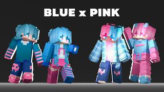 Thumbnail of the Minecraft Bedrock Marketplace product Blue x Pink created by Team VoidFeather.