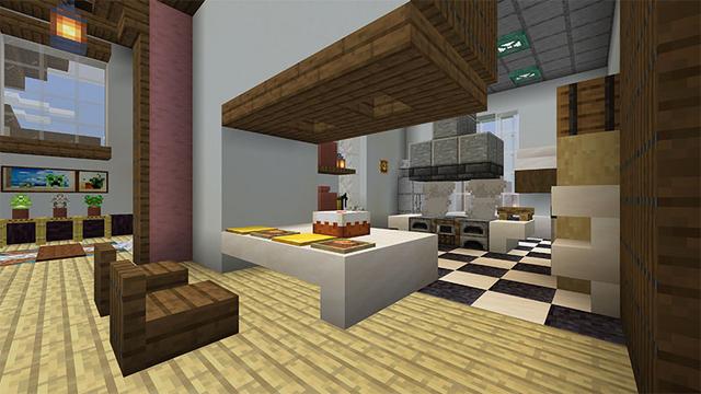 Screenshot of the Minecraft Bedrock Marketplace product Cherry Blossom Treehouse created by Team VoidFeather.