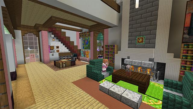 Screenshot of the Minecraft Bedrock Marketplace product Cherry Blossom Treehouse created by Team VoidFeather.