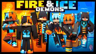 Thumbnail of the Minecraft Bedrock Marketplace product FIRE & ICE DEMONS created by Team VoidFeather.