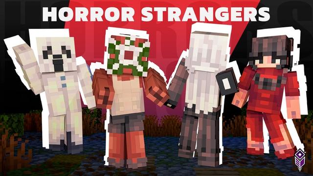 Thumbnail of the Minecraft Bedrock Marketplace product Horror Strangers created by Team VoidFeather.