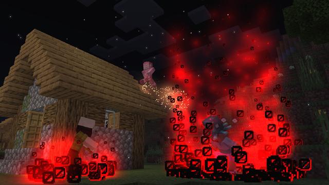 Screenshot of the Minecraft Bedrock Marketplace product Jumppads & Particles Add-On created by Team VoidFeather.