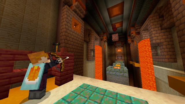 Screenshot of the Minecraft Bedrock Marketplace product Time Shift Parkour created by Team VoidFeather.