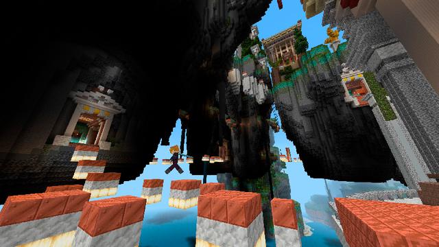 Screenshot of the Minecraft Bedrock Marketplace product Time Shift Parkour created by Team VoidFeather.