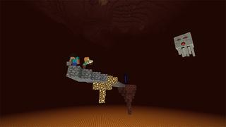 Screenshot of the Minecraft Bedrock Marketplace product SkyTrade created by Team Wooloo.