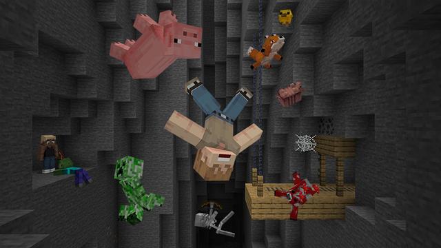 Screenshot of the Minecraft Bedrock Marketplace product Physics Pro Add-On created by Team Workbench.