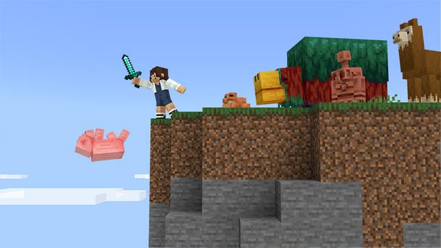 Screenshot of the Minecraft Bedrock Marketplace product Physics Pro Add-On created by Team Workbench.